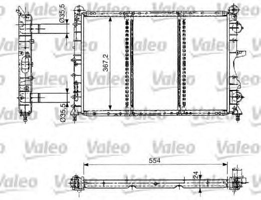 VALEO 732686 Radiator, engine cooling